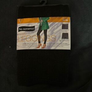 Brand new black denim leggings size M